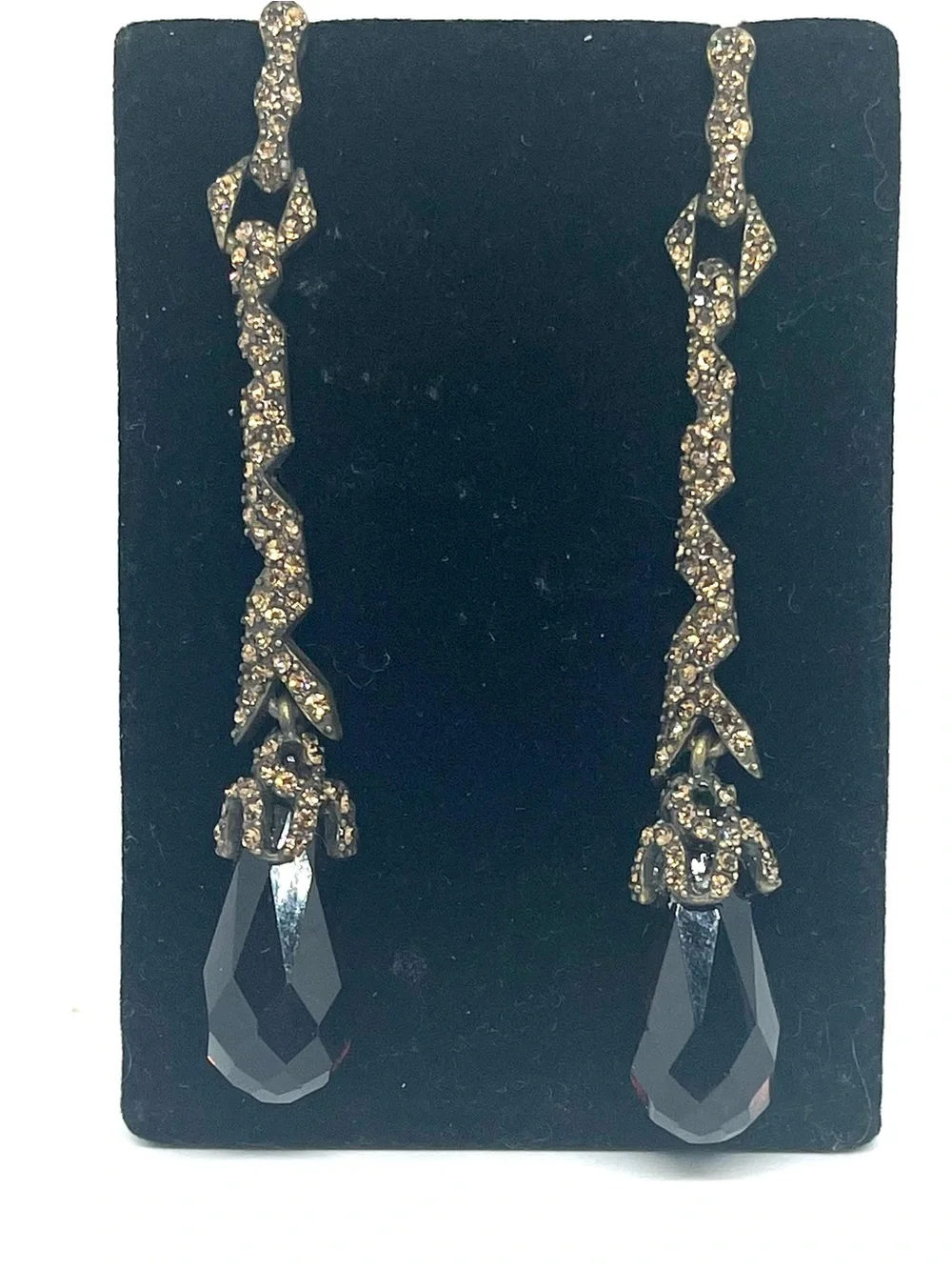 Vintage Smoky Quartz Drop Earrings